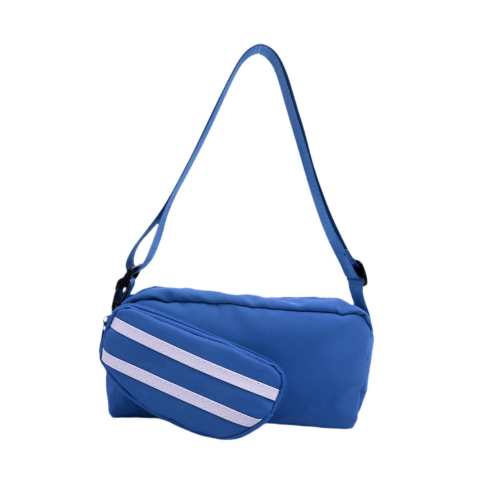 Crossbody Bag with Adjustable Strap Lightweight Oxford Cloth Stylish Handbag Blue