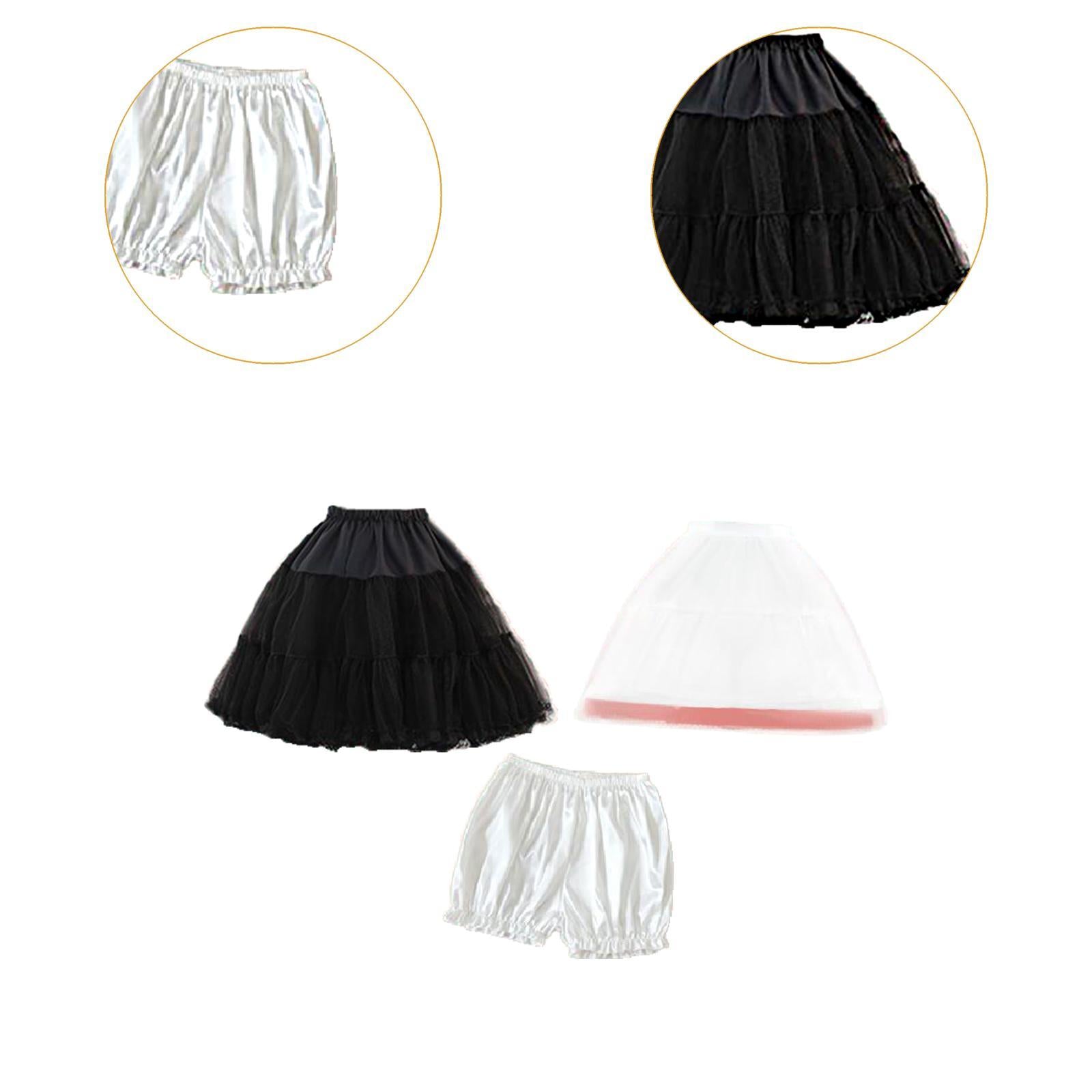 Women Petticoat Skirt Half Slips Princess Lady Ballet Dress Tulle Underskirt 55cm