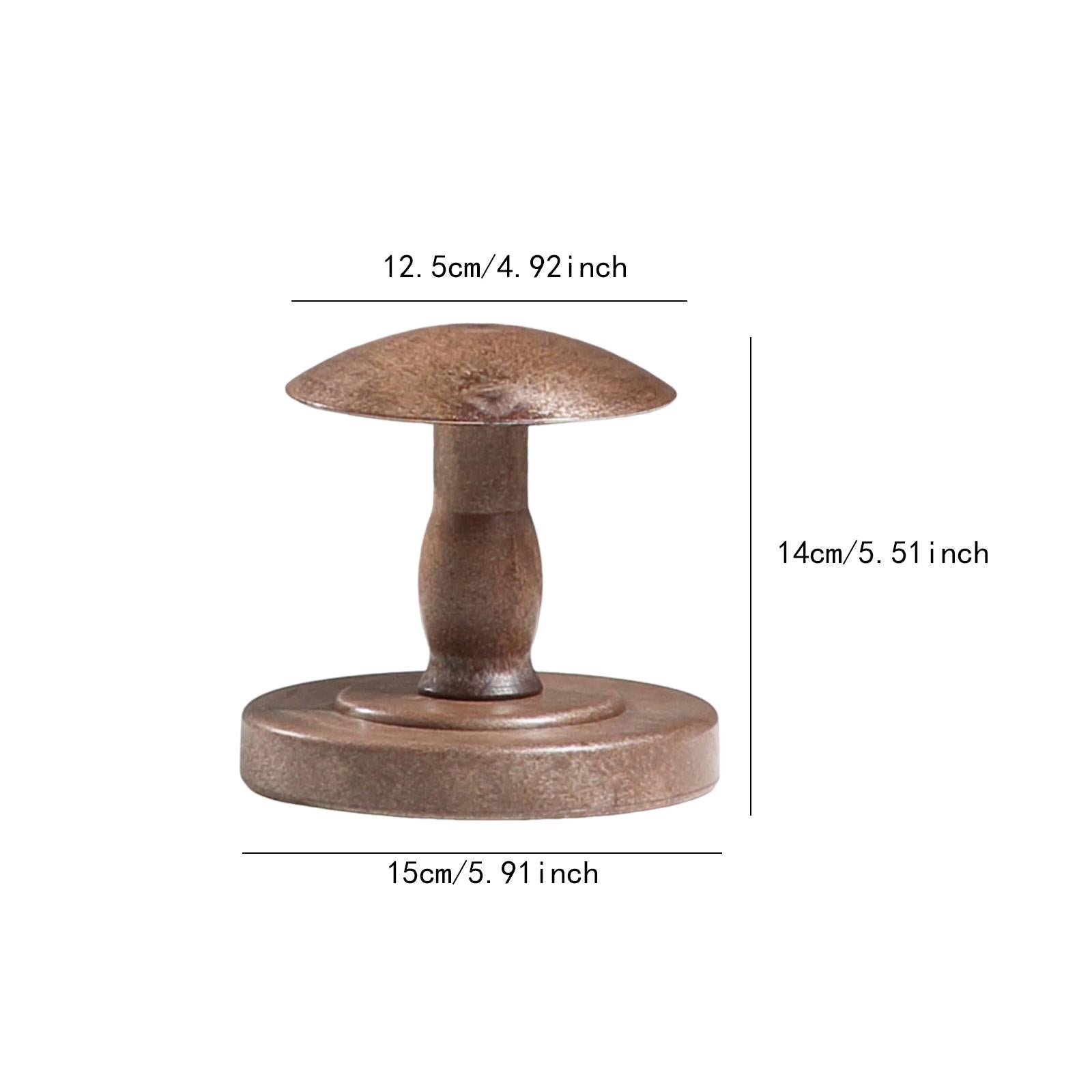 Wig Head Display Wood Domed Rustic Hat Holder for Tabletop Decoration Closet S