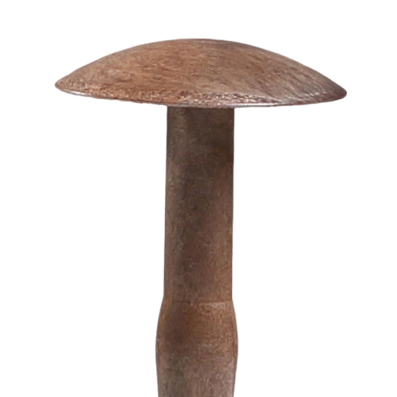 Wig Head Display Wood Domed Rustic Hat Holder for Tabletop Decoration Closet M