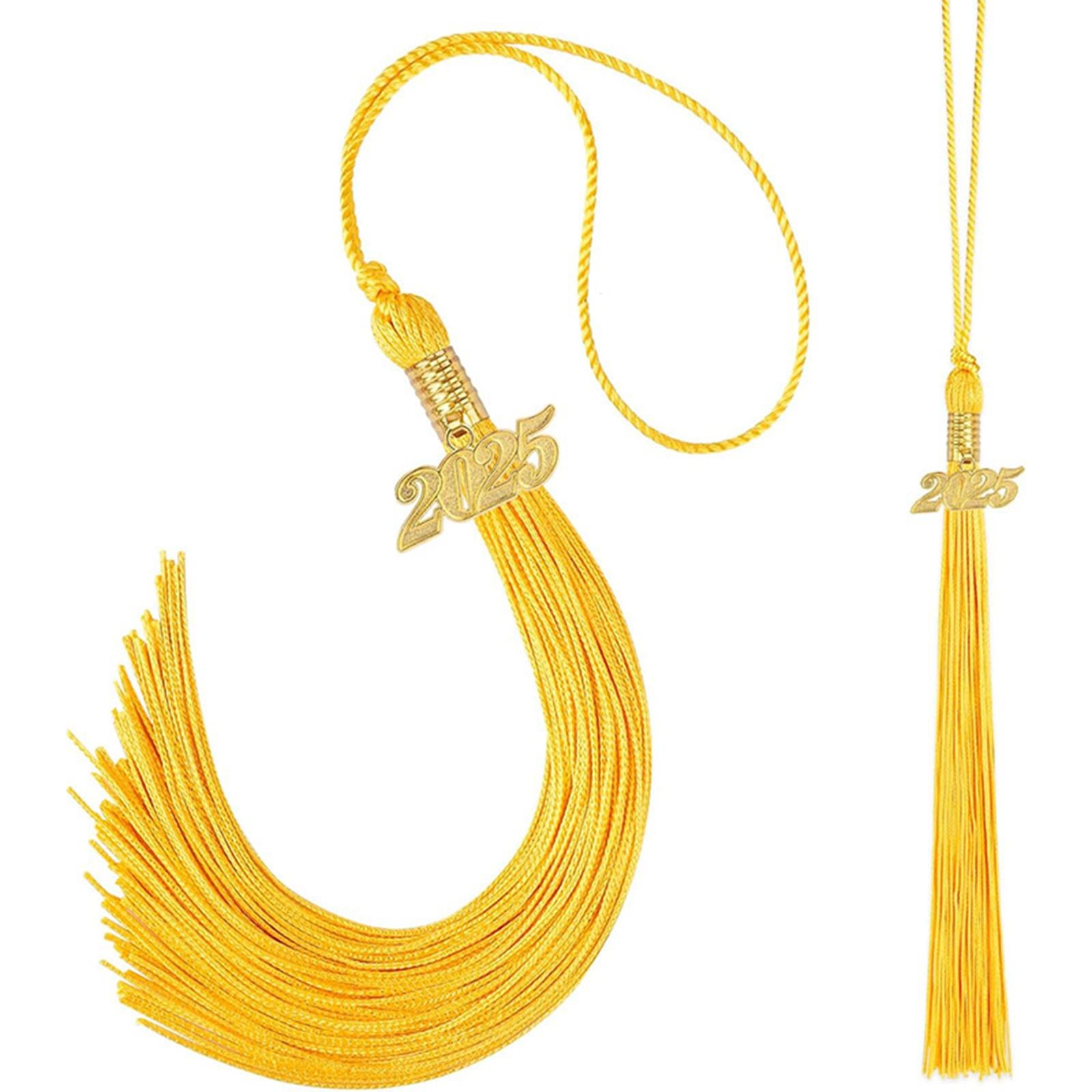 10Pcs Graduation Tassels 2025 Souvenir Party Supplies Graduation Cap Tassels gold