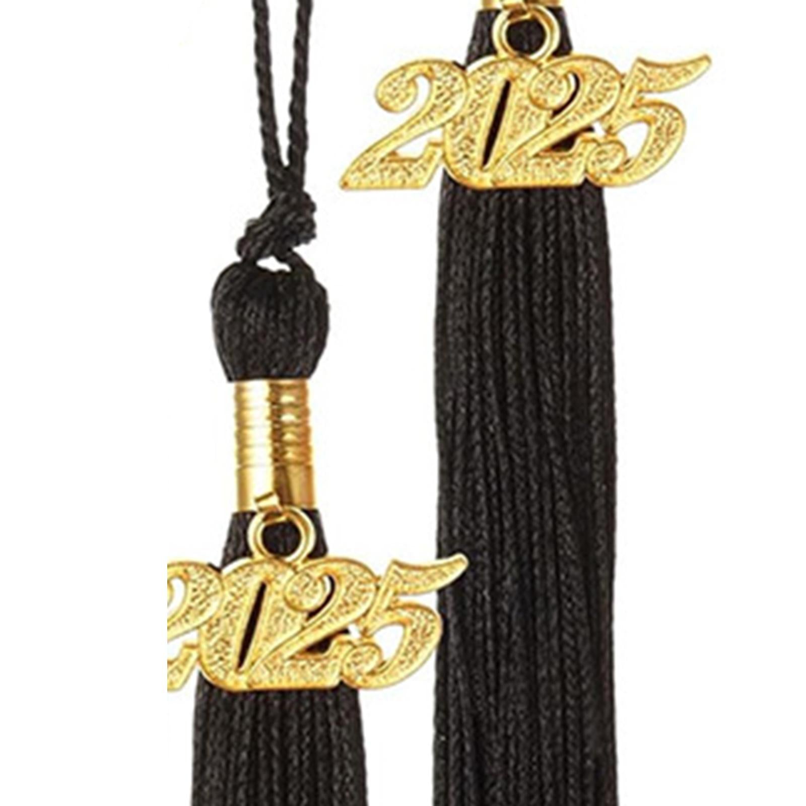 10Pcs Graduation Tassels 2025 Souvenir Party Supplies Graduation Cap Tassels black