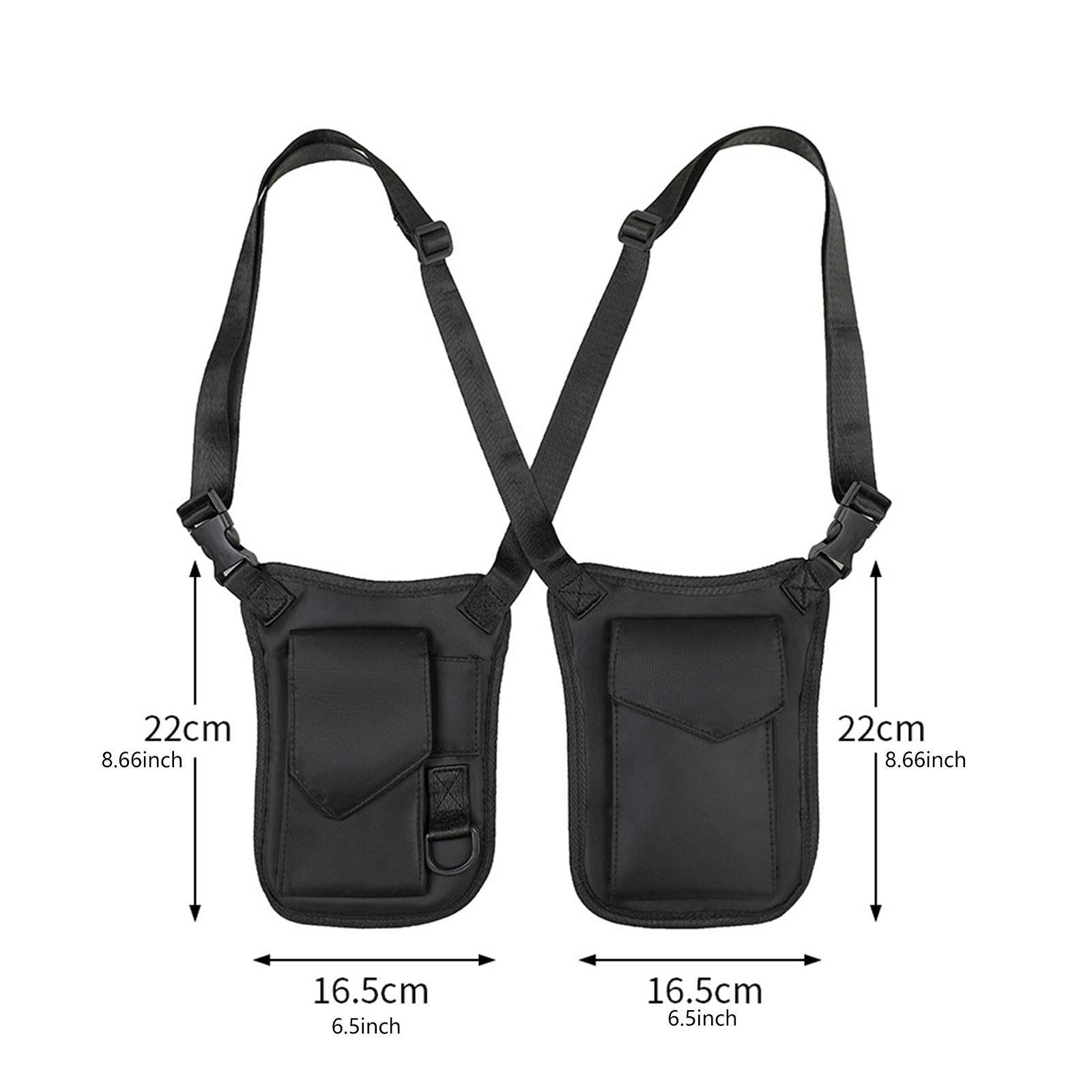 Hidden Underarm Shoulder Bag Fashion Pack Pocket for Shopping Outdoor Hiking No Keychain Buckle