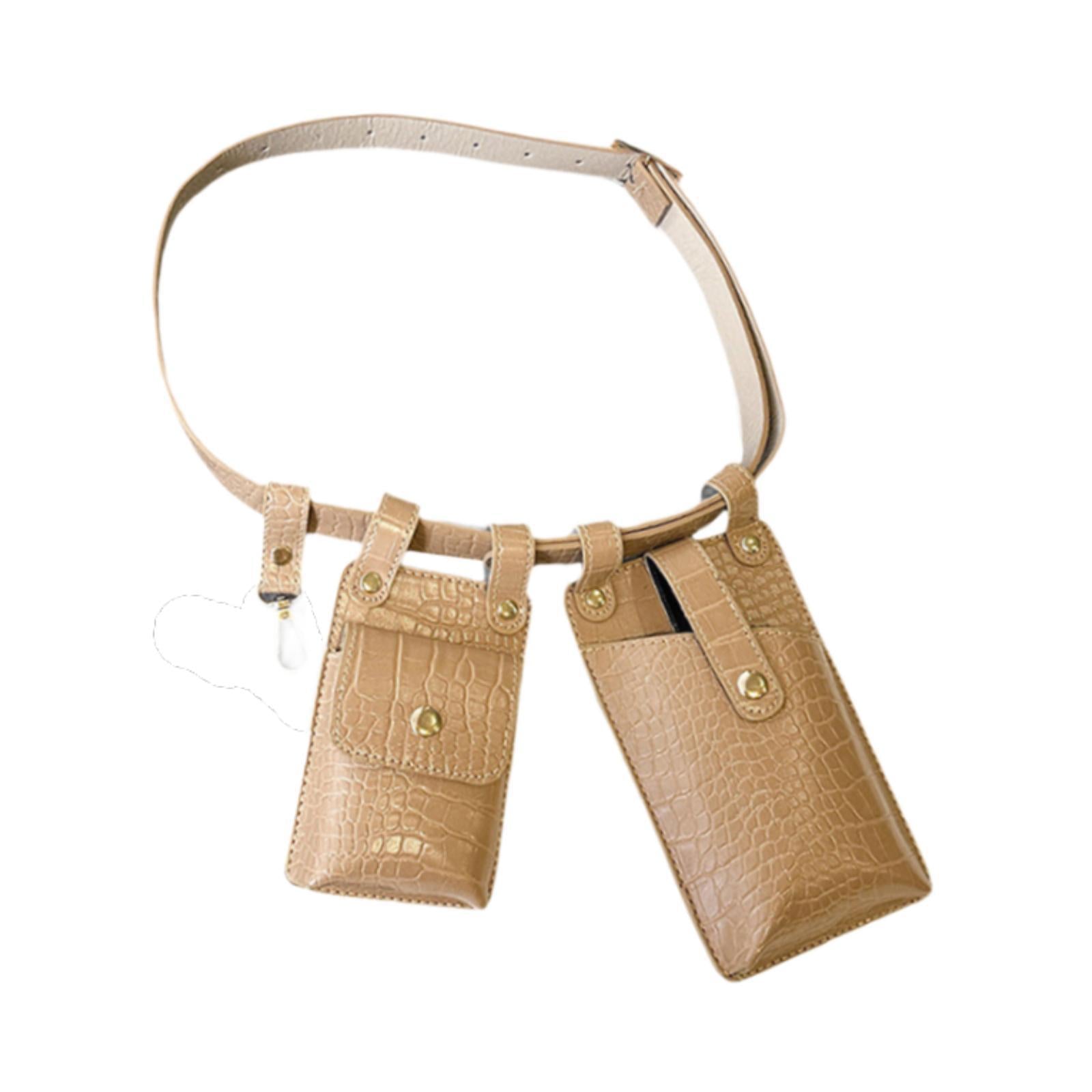 Waist Bag for Women Portable Fashion Shoulder Bag for Walking Outdoor Travel Khaki