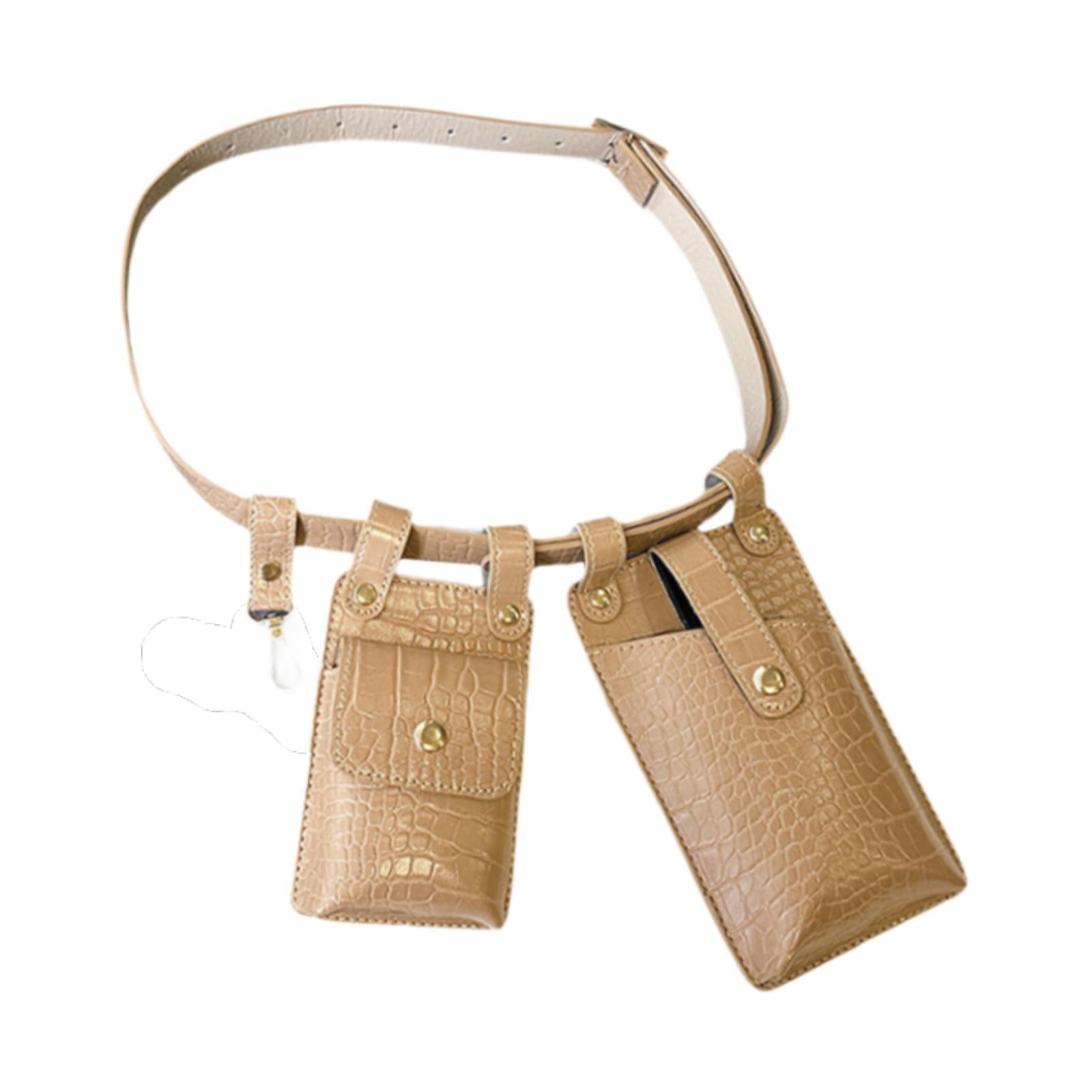 Waist Bag for Women Portable Fashion Shoulder Bag for Walking Outdoor Travel Khaki