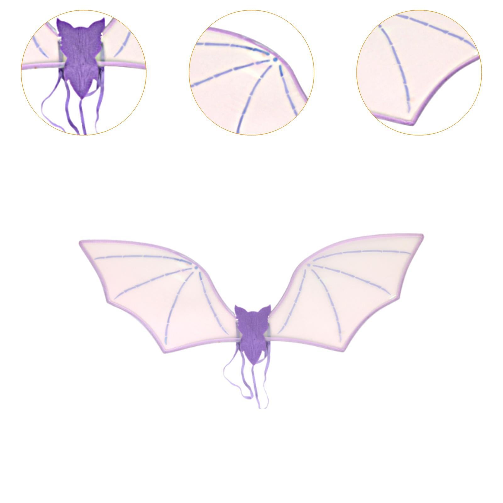 Halloween Bats Wing Modern Wing Props for Cosplay Carnival Stage Performance Purple
