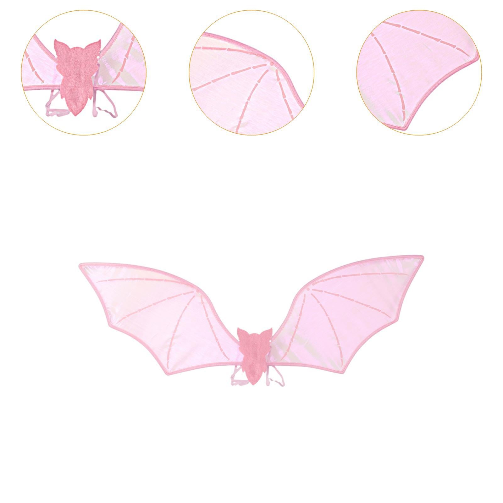 Halloween Bats Wing Modern Wing Props for Cosplay Carnival Stage Performance Pink