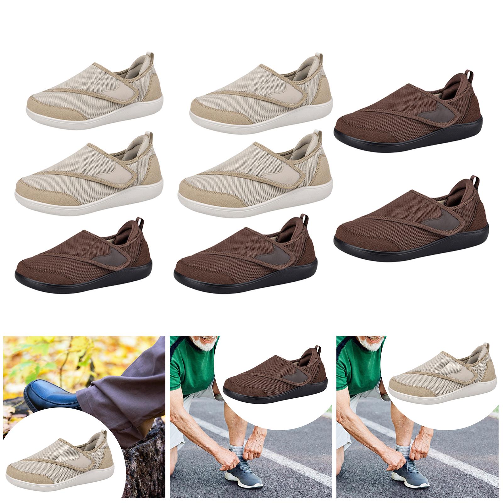Womens Mesh Sneakers Soft Non Slip Soles Round Toe Walking Shoes 37 Khaki