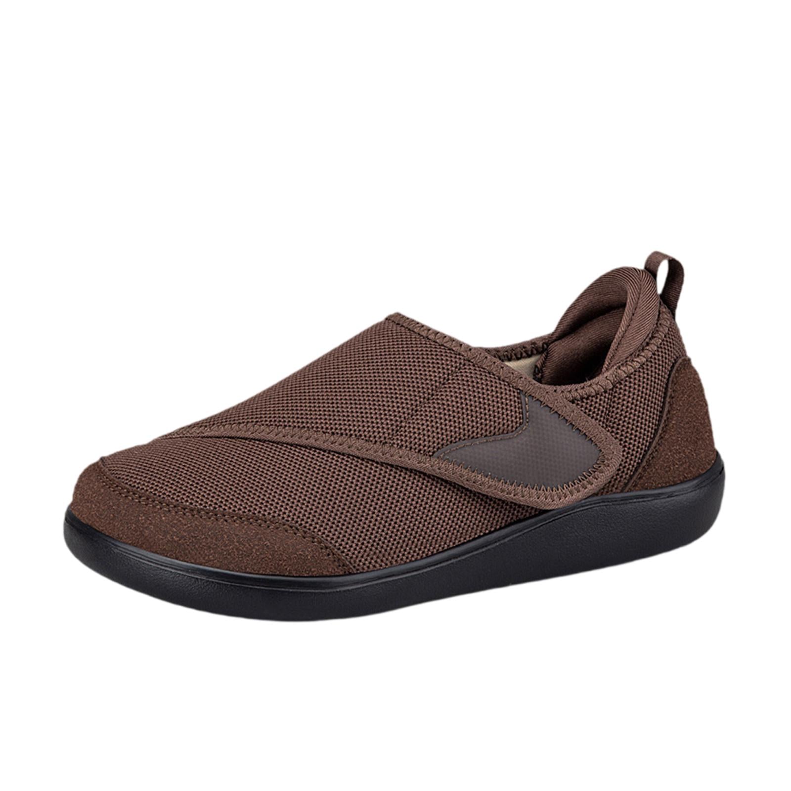 Womens Mesh Sneakers Soft Non Slip Soles Round Toe Walking Shoes 38 Brown
