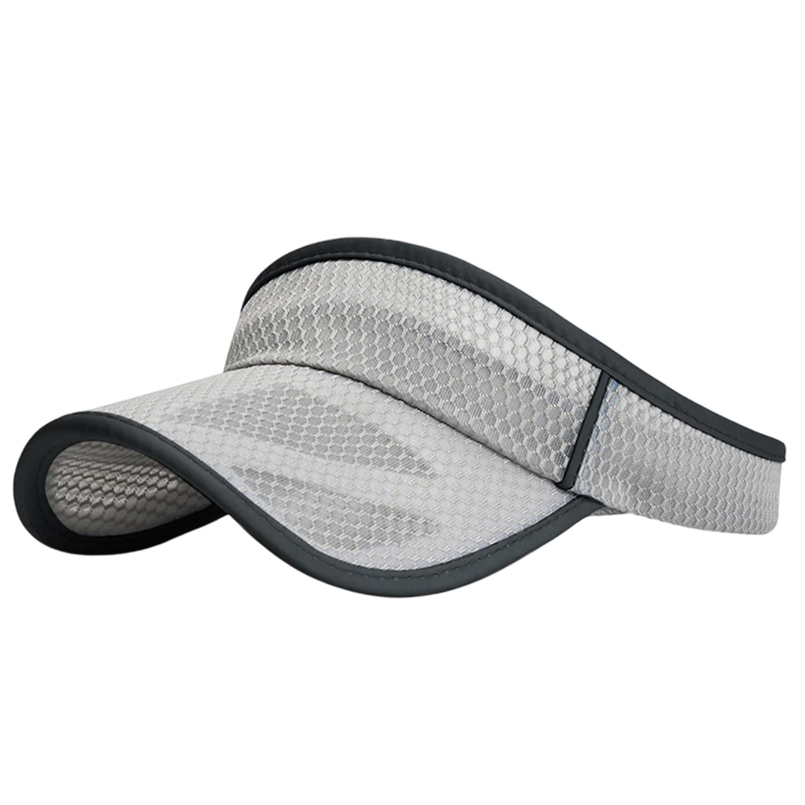 Summer Sun Hat Lightweight Outdoor Protection Cap for Vacation Tennis Sports Light Gray