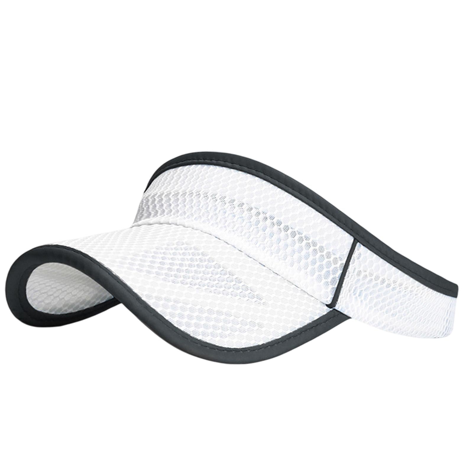 Summer Sun Hat Lightweight Outdoor Protection Cap for Vacation Tennis Sports white
