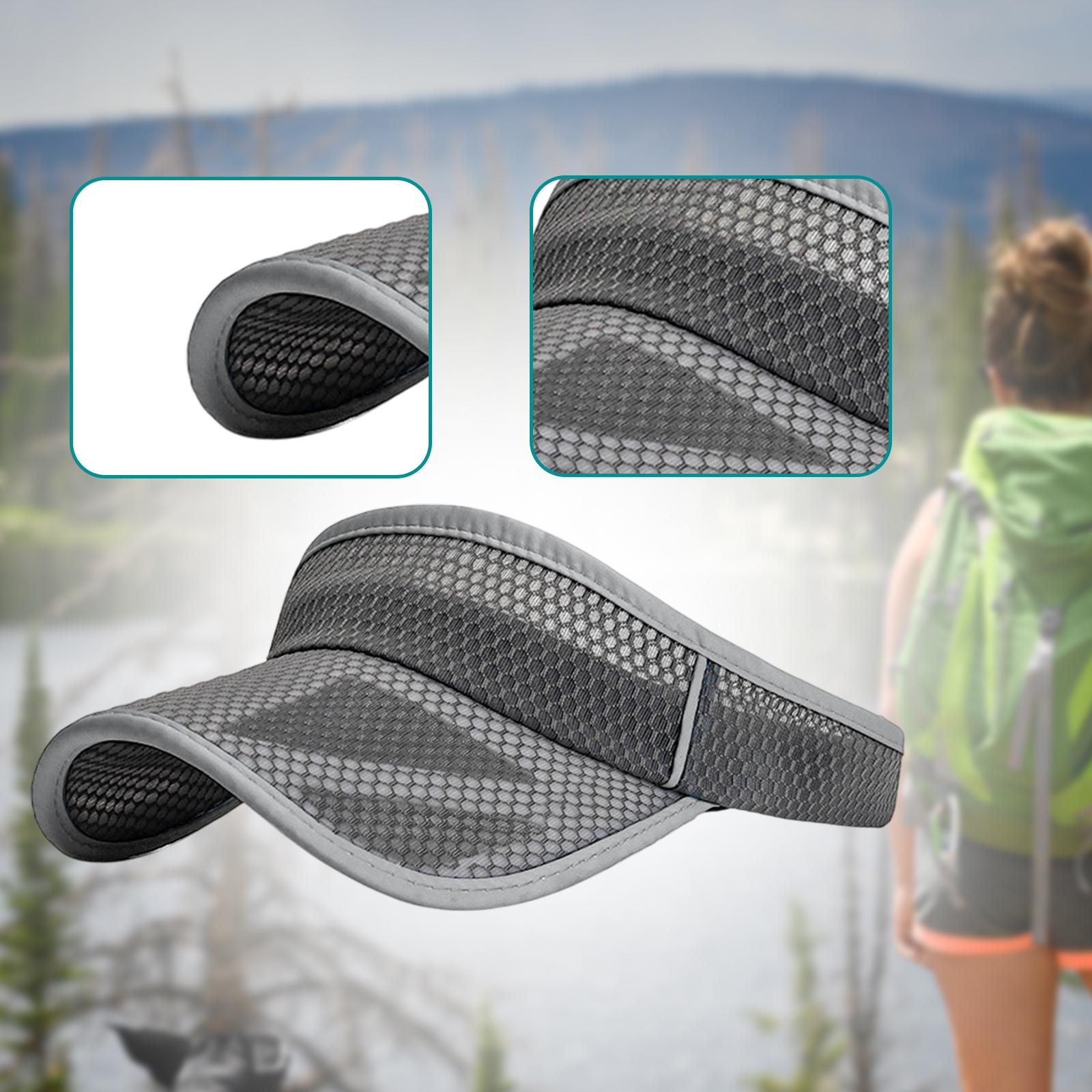 Summer Sun Hat Lightweight Outdoor Protection Cap for Vacation Tennis Sports Dark Gray