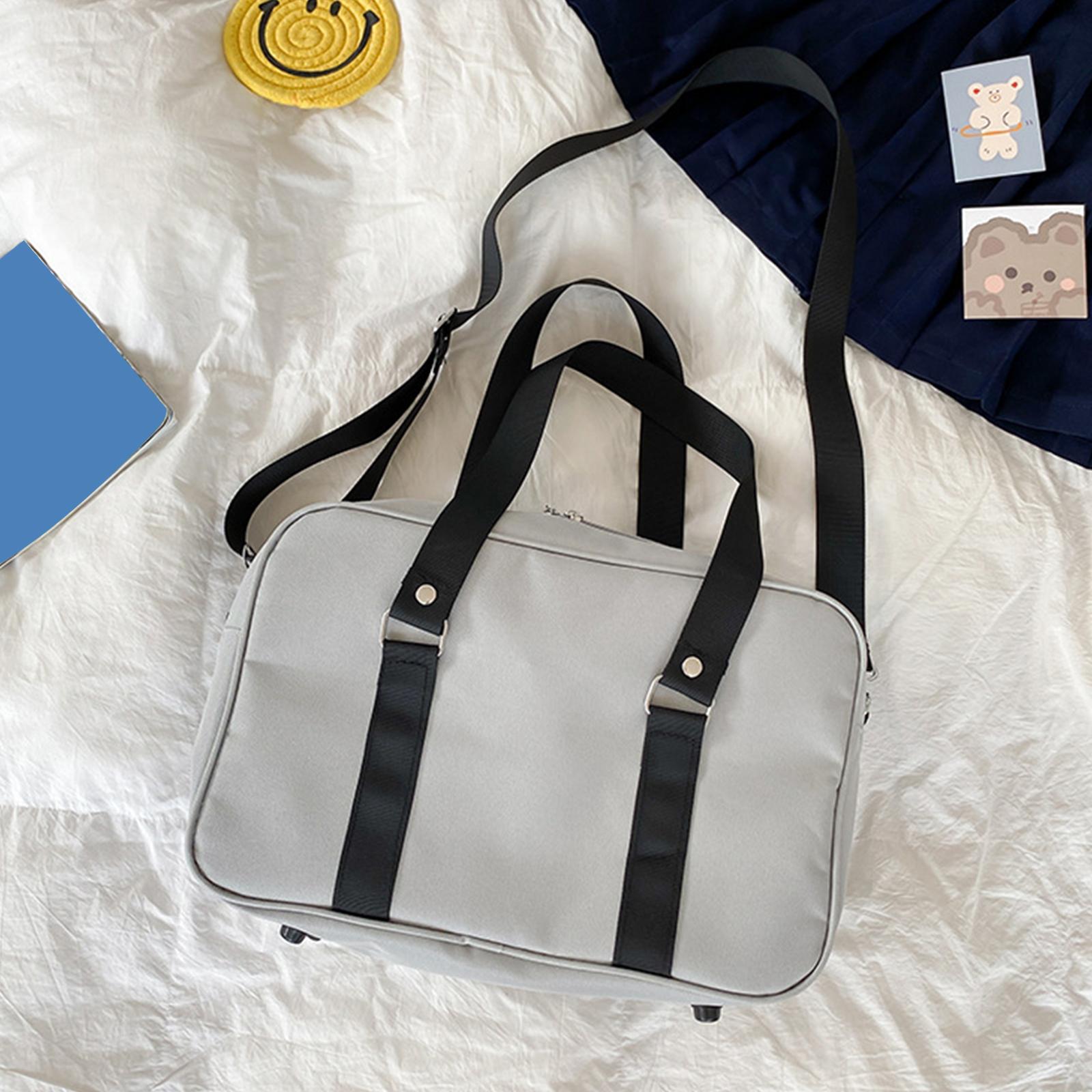 Japanese Shoulder Bag Multifunctional JK Handbag for Travel Office Commuting Gray
