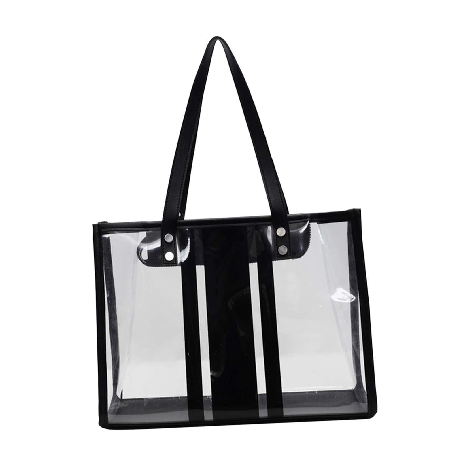 Women Clear Beach Bag Premium Practical Tote Bag for Holiday Vacation Picnic