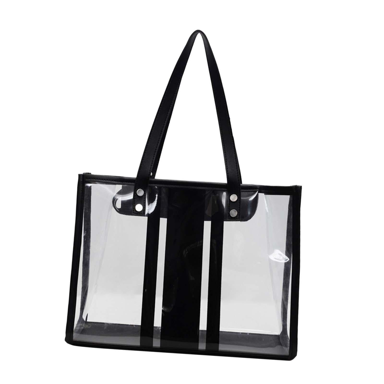 Women Clear Beach Bag Premium Practical Tote Bag for Holiday Vacation Picnic