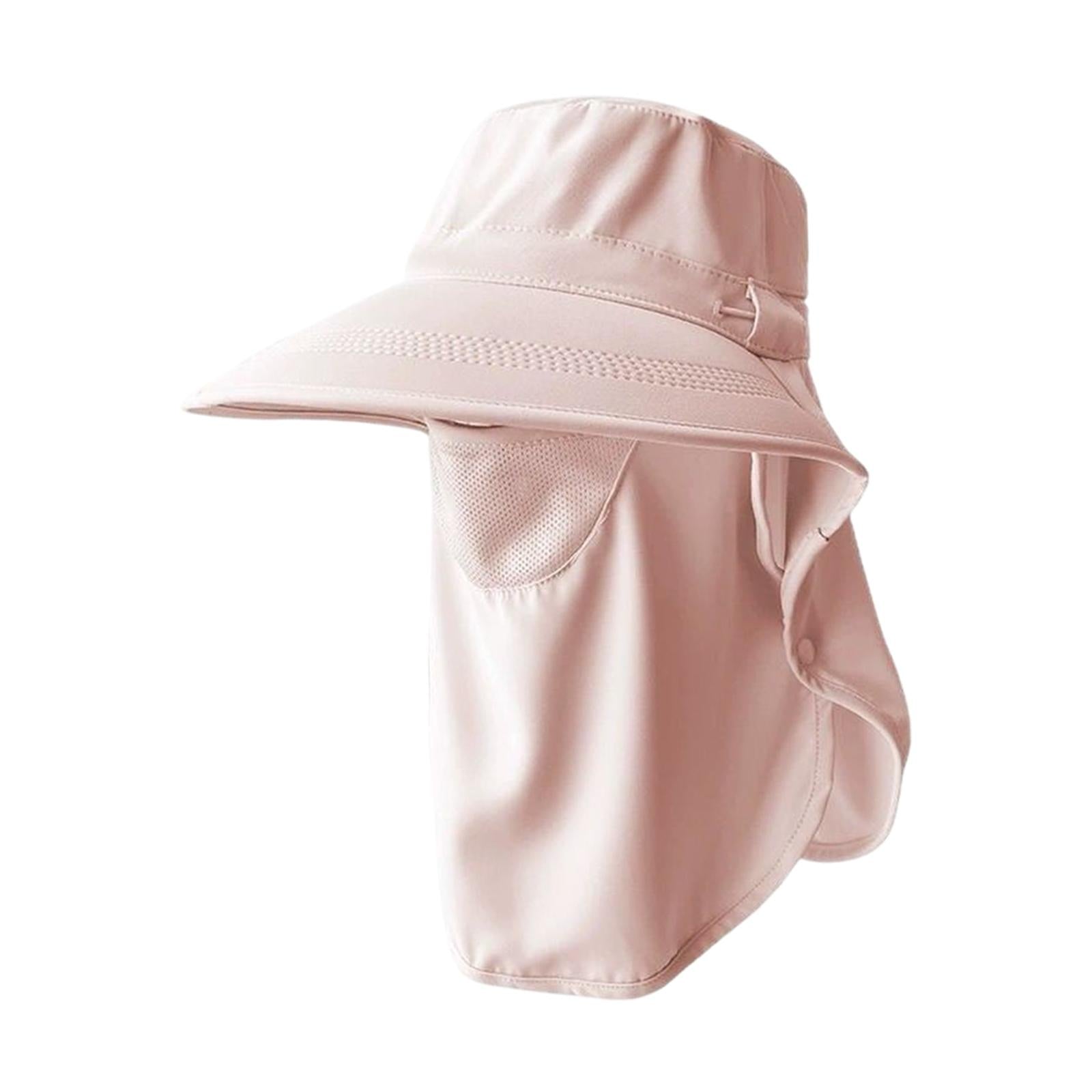 Mens Fishing Cap Fisherman Hat Sun Hat for Outdoor Sports Gardening Climbing Light Pink