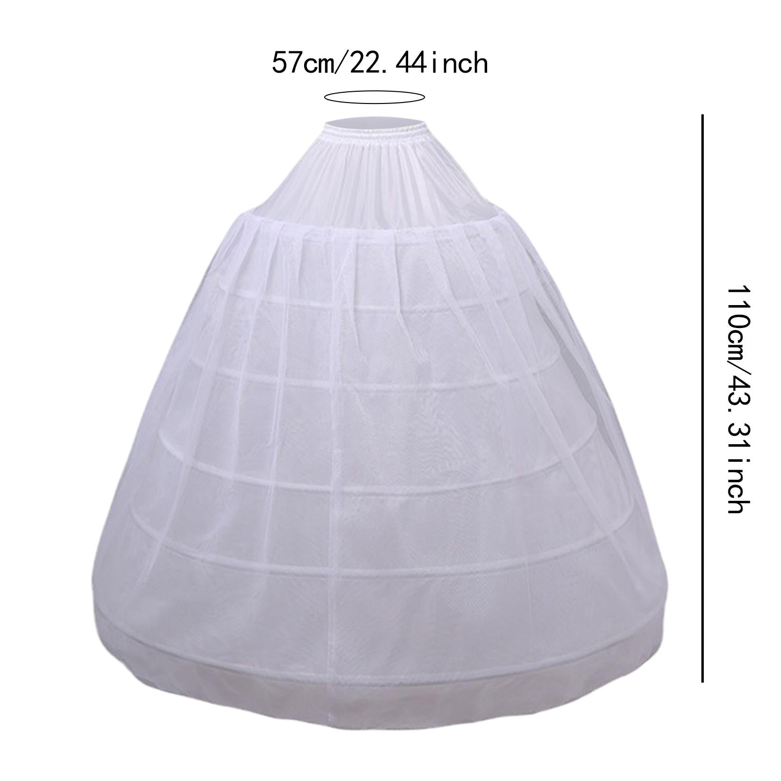 Women Crinoline Petticoat Elegant Hoop Petticoat for Evening Banquet Cosplay