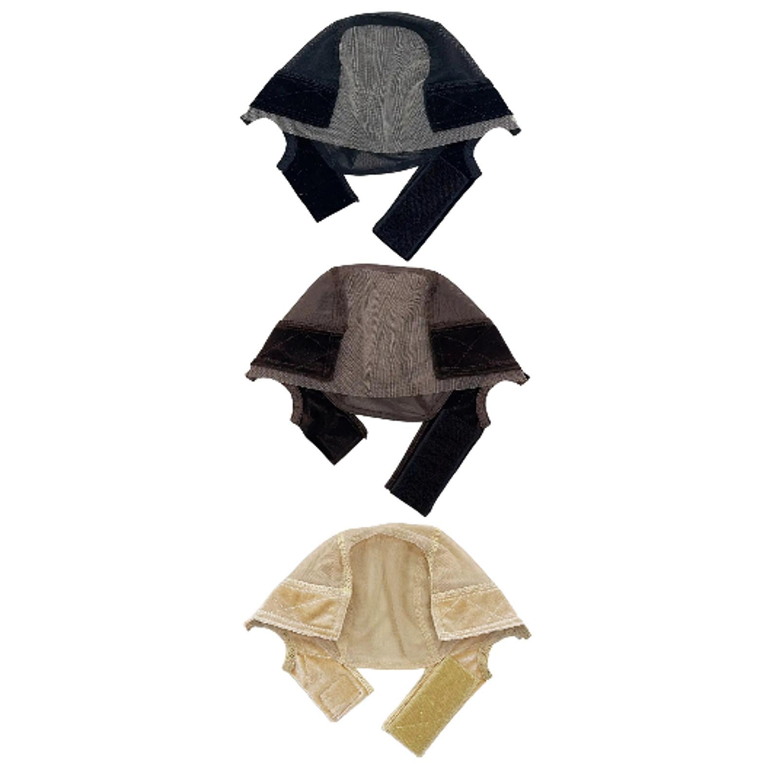 Wig Cap Compact Hairnet Mesh Hair Mesh Net Cover for Birthday Travel Outdoor Black