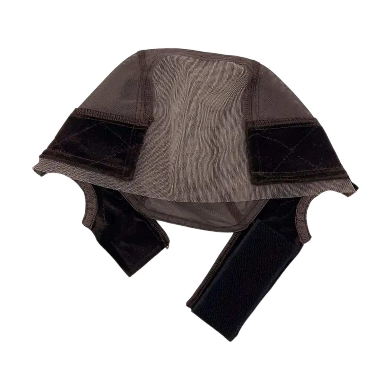 Wig Cap Compact Hairnet Mesh Hair Mesh Net Cover for Birthday Travel Outdoor Brown