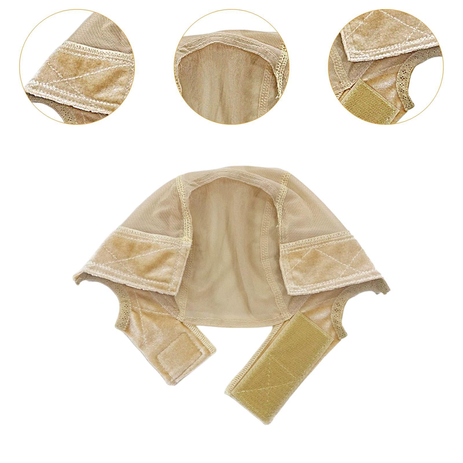 Wig Cap Compact Hairnet Mesh Hair Mesh Net Cover for Birthday Travel Outdoor Beige