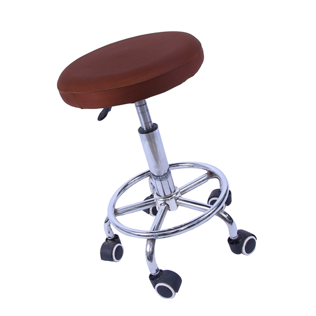10 Pieces Elastic Bar Stool Covers Round Chair Seat Cover Cushion Coffee