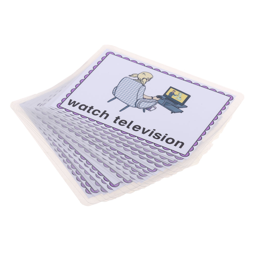 Kids Early Educational Flash Cards 16x Daily Behavior