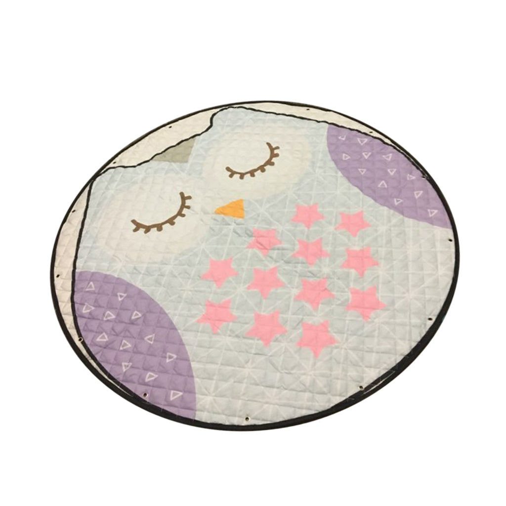 Foldable Baby Play Mat Floor Carpet Rug Crawling Blanket Little Owl