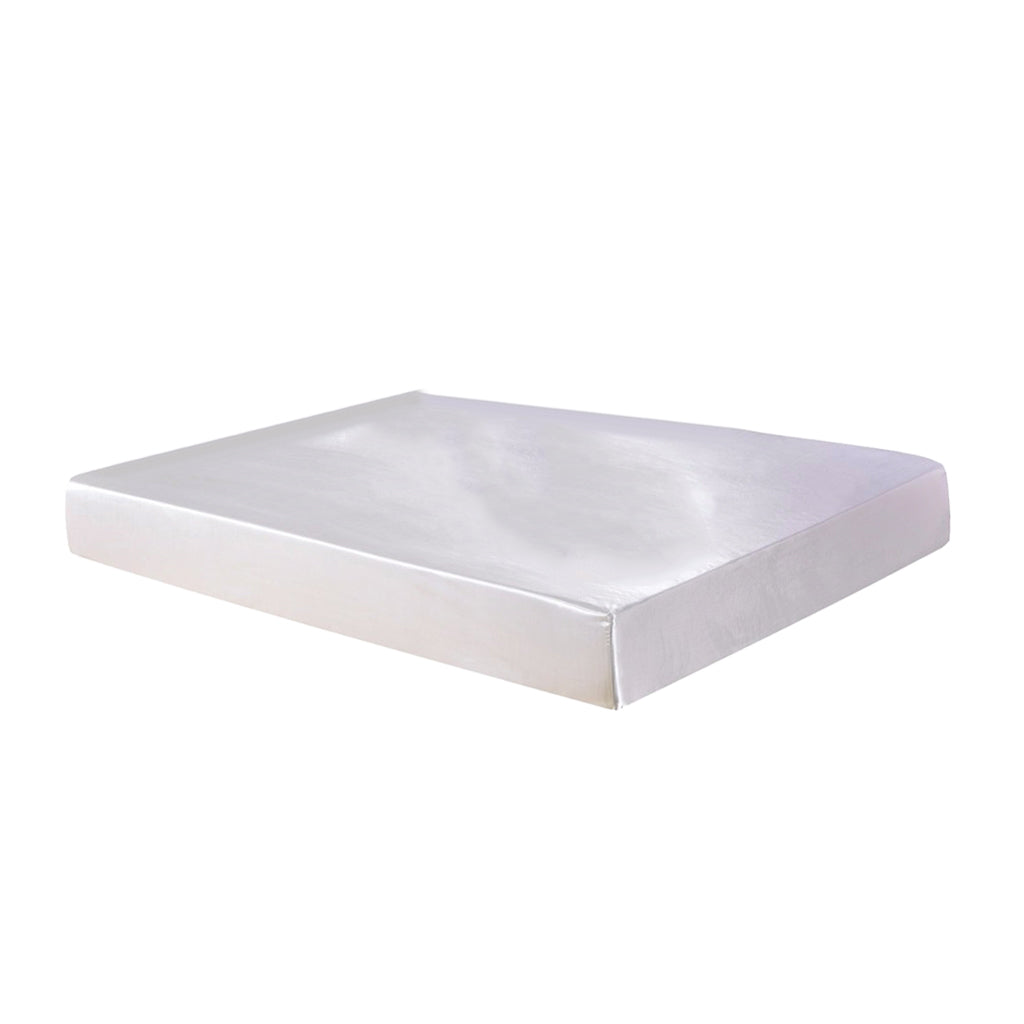 Home Textile Bed Sheet Solid Fitted Sheets 198x203x30cm White