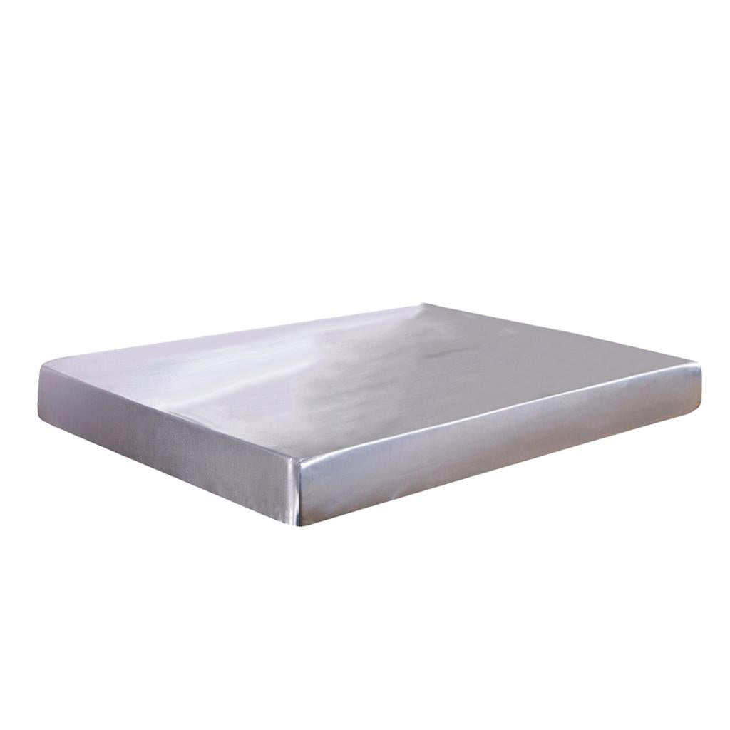 Home Textile Bed Sheet Solid Fitted Sheets 138x190x30cm Gray