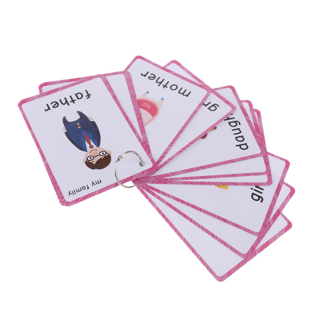 Preschool Educational Flash Cards My Family - 15 Pieces