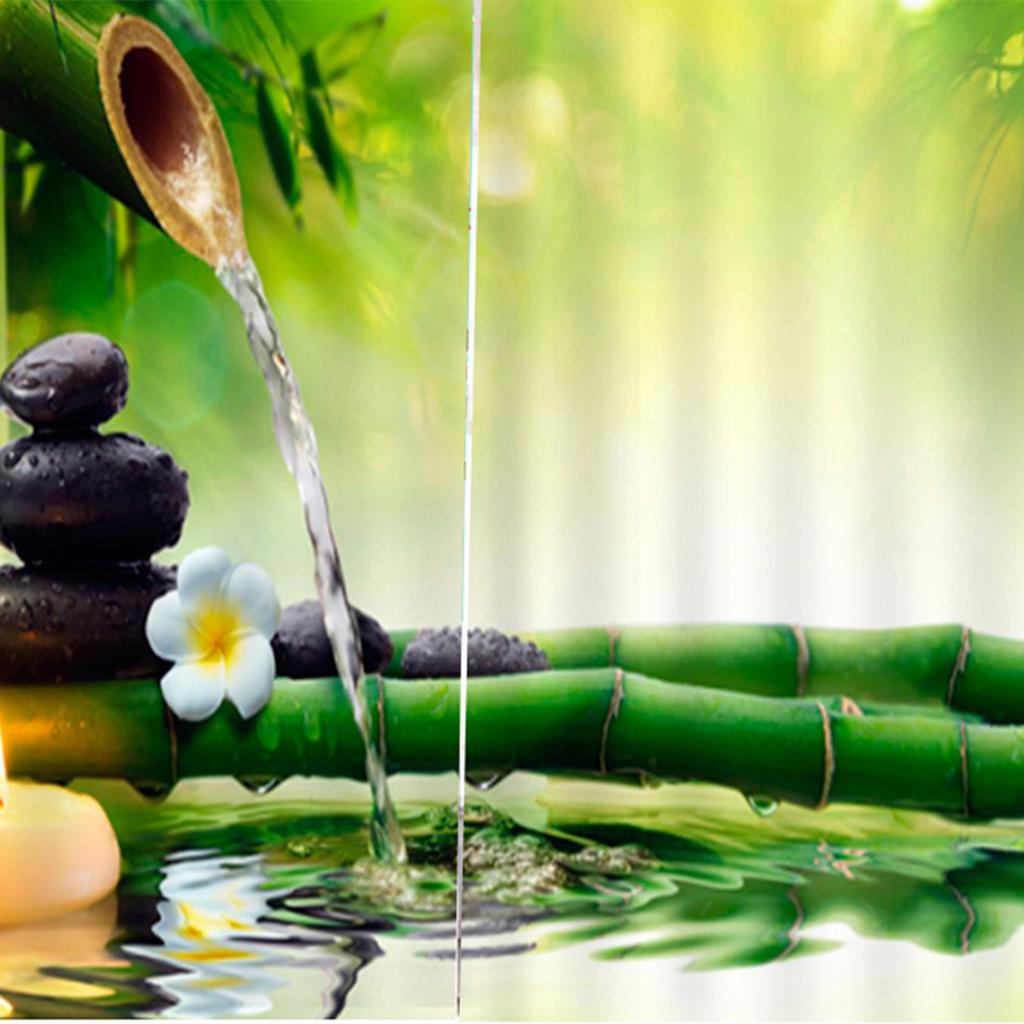 Charming Scenery Printed Window Curtains Drapes Water Drop