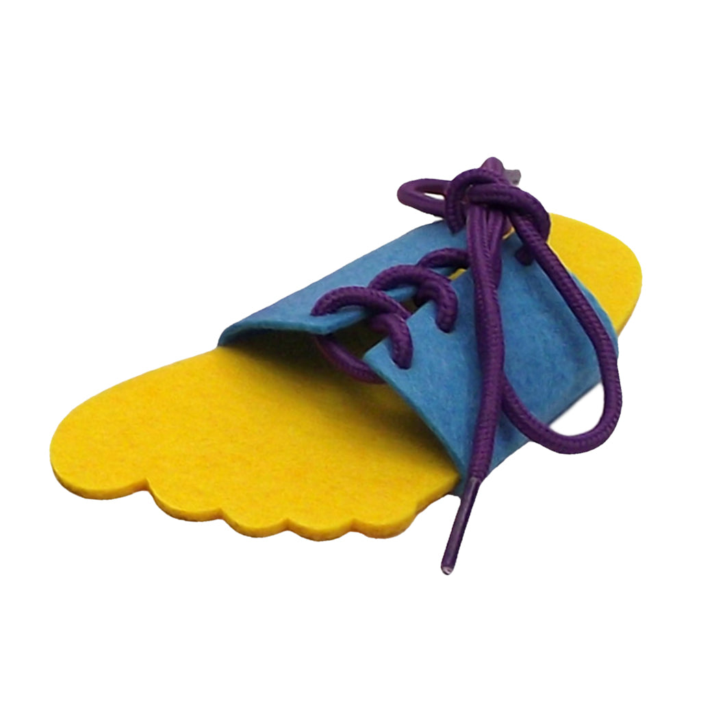Early Educational Montessori Lacing Threading Toy Slipper x 2 Pack