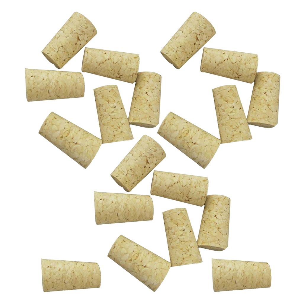 20 Pieces Tapered Cork Stopper Wine Bottle Wooden Corks For Red Wine Bottle