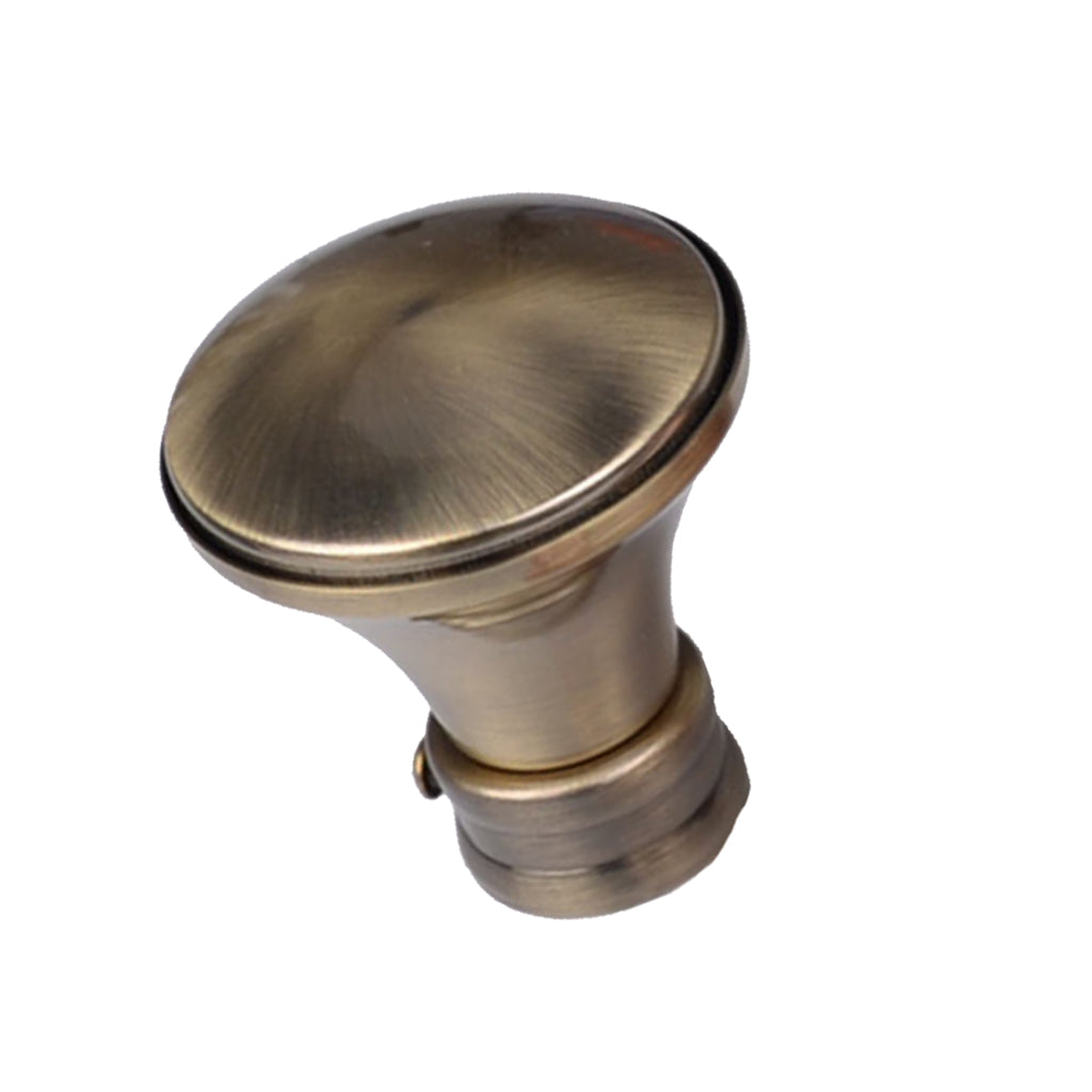 1 Piece Retro Curtain Pole Rod Finials Ends Heads 28mm F Style Bronze