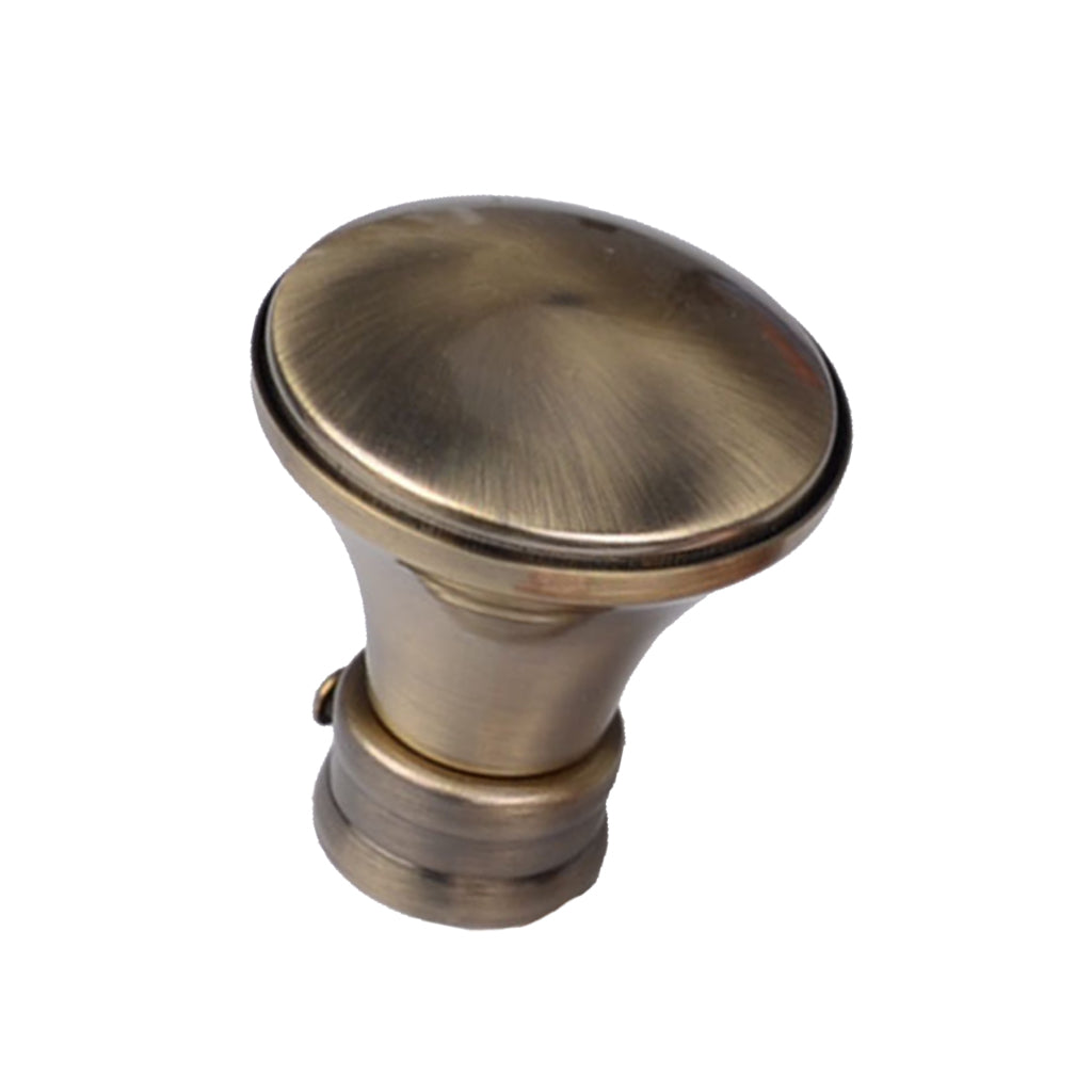 1 Piece Retro Curtain Pole Rod Finials Ends Heads 28mm F Style Bronze