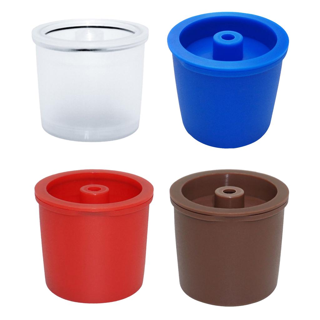 4Pieces Refillable Reusable Coffee Filter Filling Capsule For Illy Clear