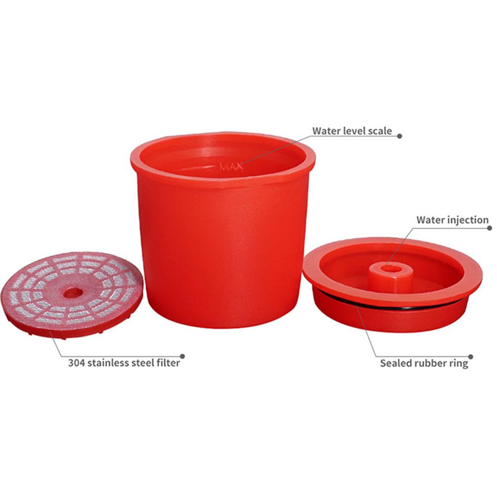 4Pieces Refillable Reusable Coffee Filter Filling Capsule For Illy Red