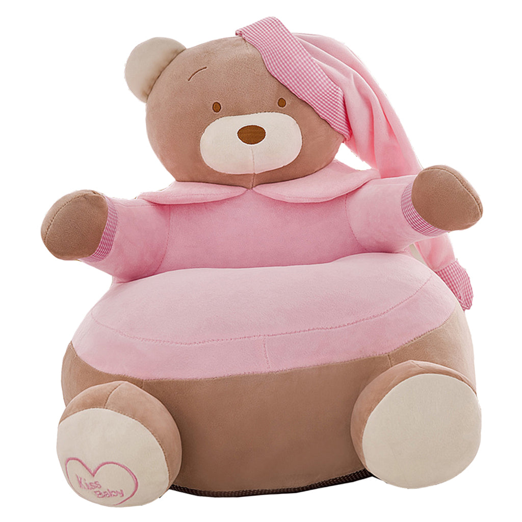 Adorable Children Seat Sofa Cover Armchair Baby Chair Bean Bag 02 Light Pink