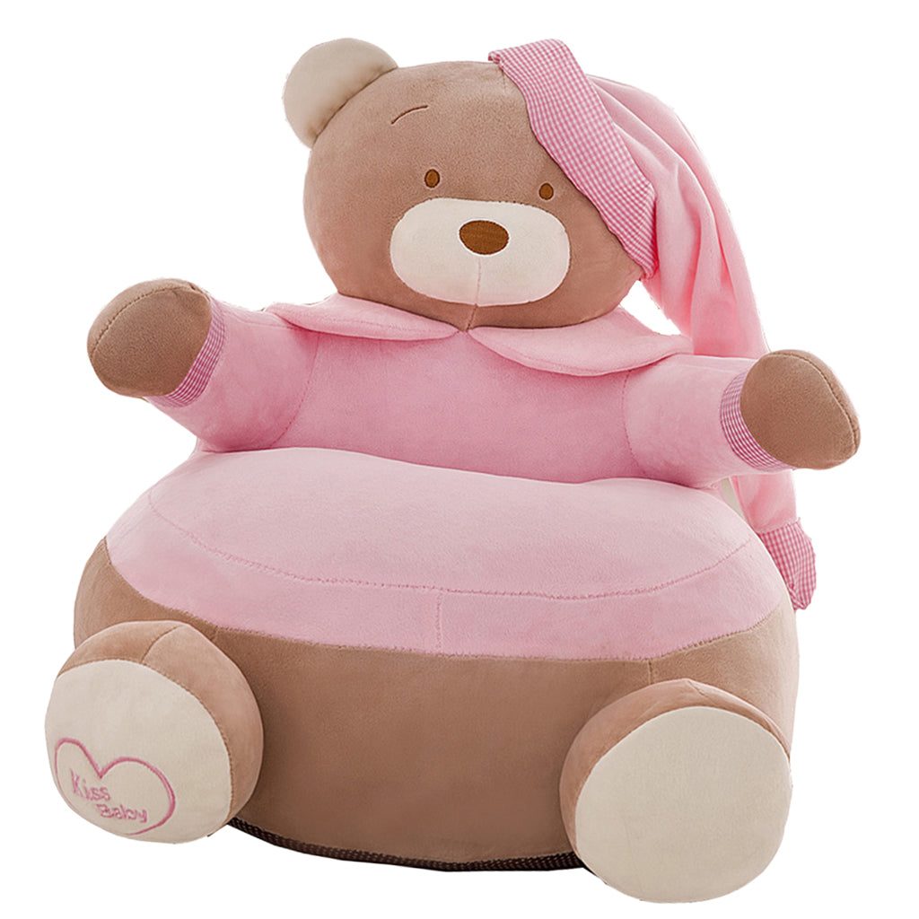 Adorable Children Seat Sofa Cover Armchair Baby Chair Bean Bag 02 Light Pink