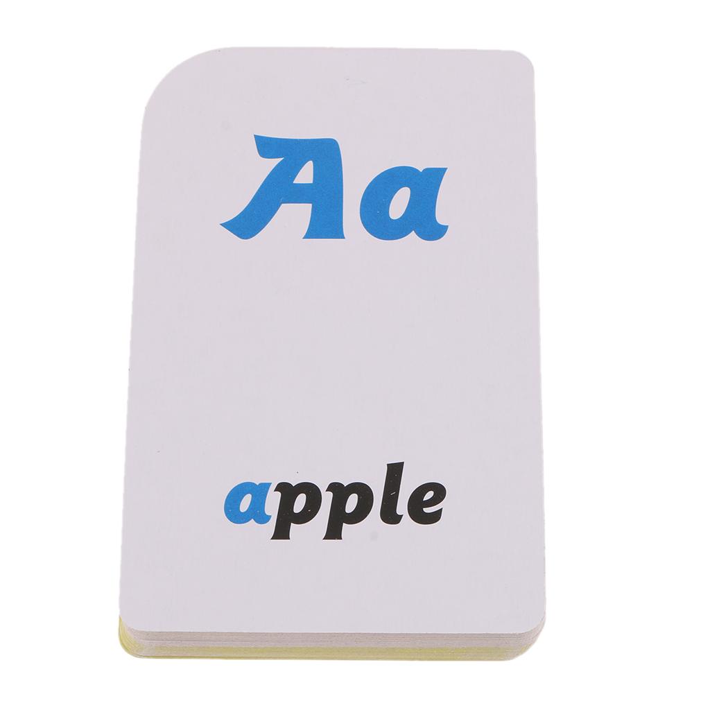 36 Pieces English Flash Cards for Kindergarten Toddlers Preschool Alphabet