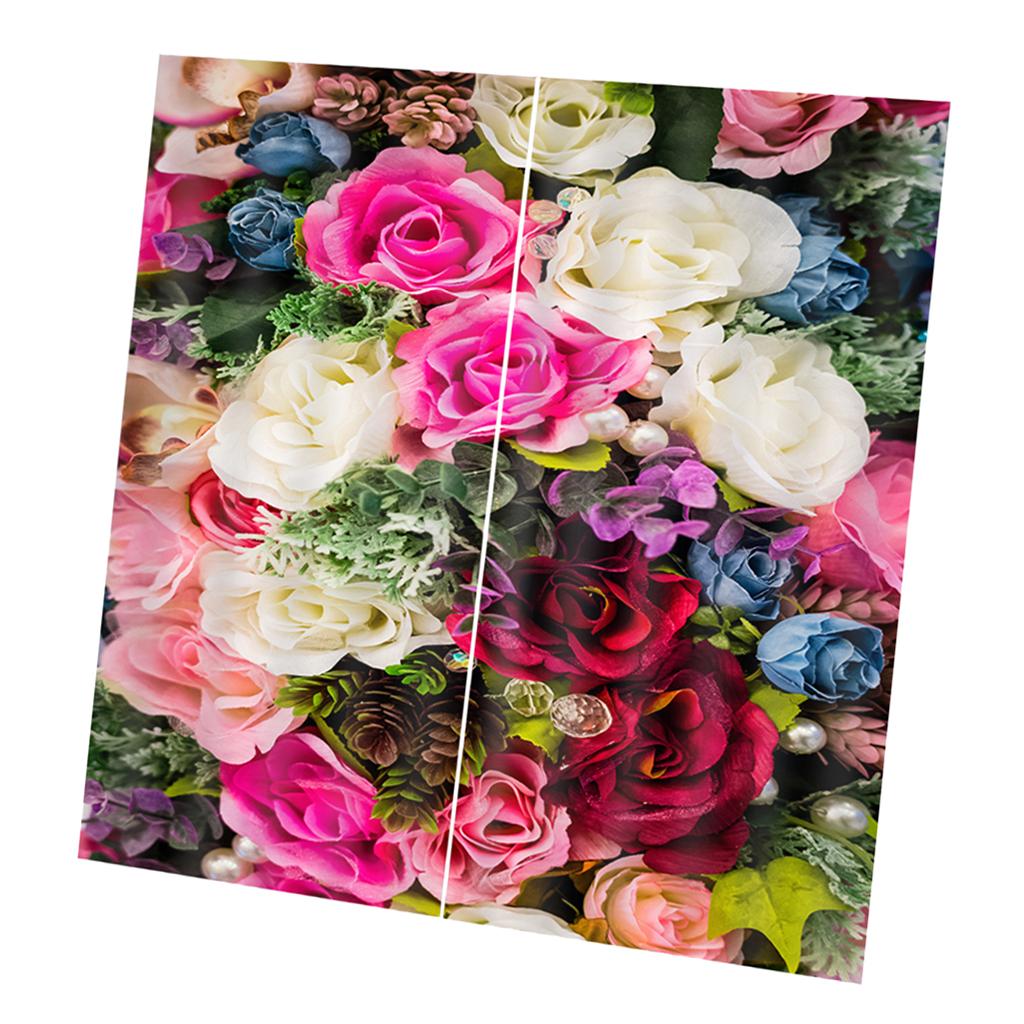 Charming Floral Printed Window Curtains Bath Drapes 8