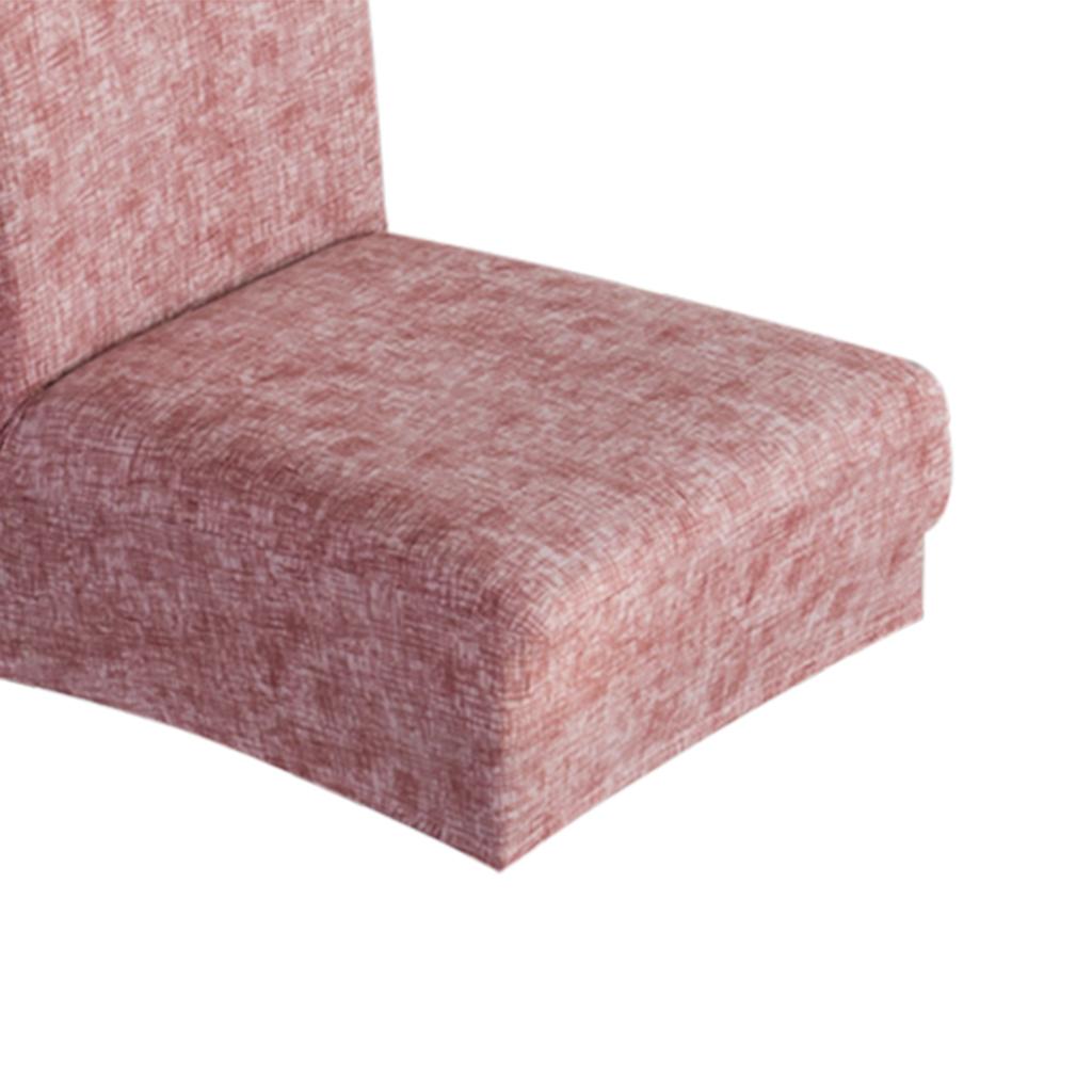 Universal Stretch Dining Room Chair Slipcover Stool Seat Cover Red Brown