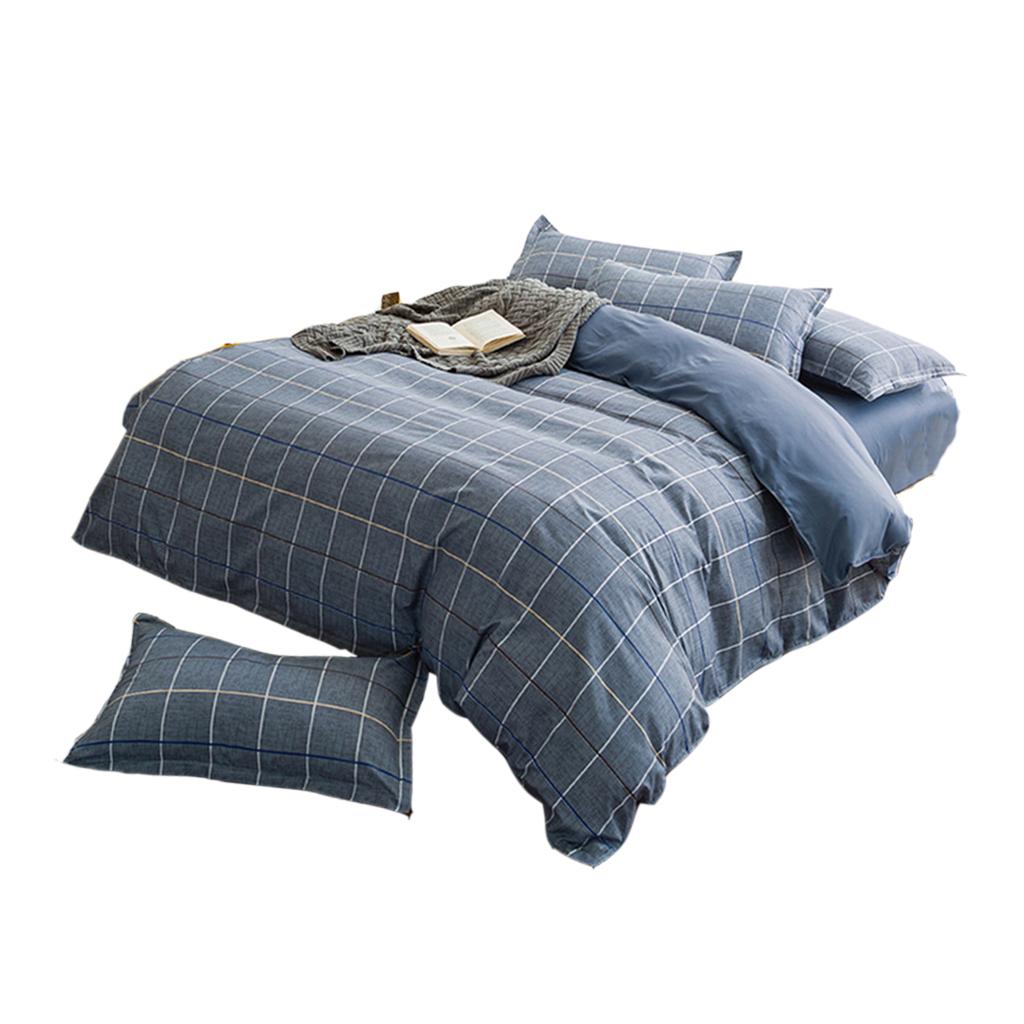 Four pieces of Aloe Cotton Duvet Covers Quilt Cover+Bedsheet +Pillow Cases Mr. Fashion-M