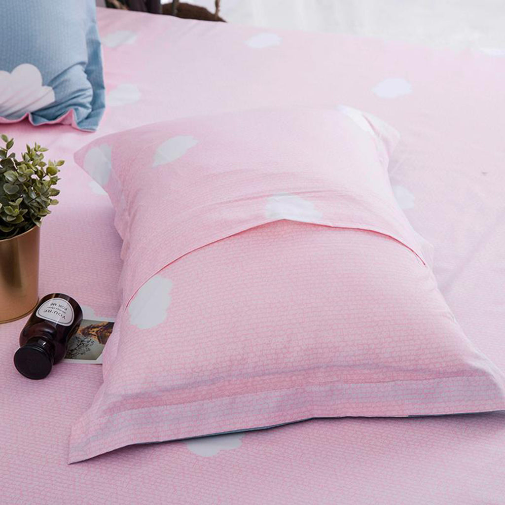 Four pieces of Aloe Cotton Duvet Covers Quilt Cover+Bedsheet +Pillow Cases Clouds-M