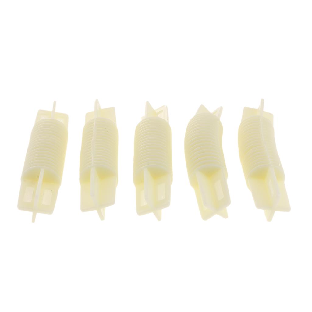 5Pieces Corner Bay Window Curtain Pole Elbow Joint Connector Beige