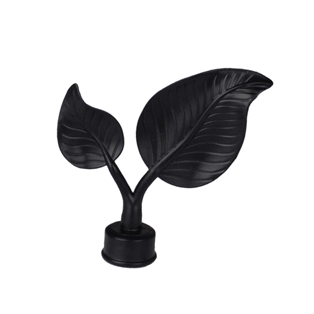 1Piece Alloy Curtain Decorative Pole/Rod Finials Ends Heads 28mm Black I