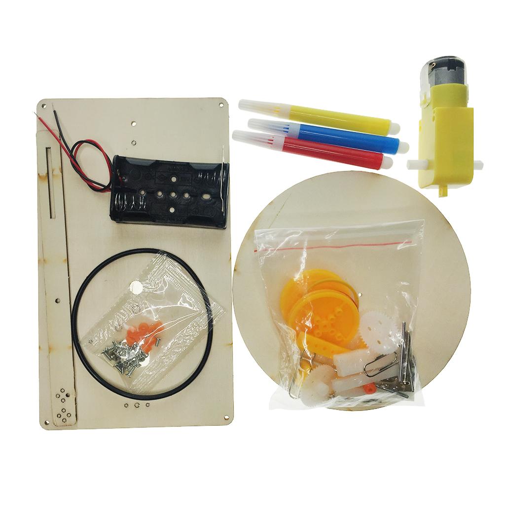 DIY Electric Plotter Drawing Robot, Kids Student Science Educational Toy