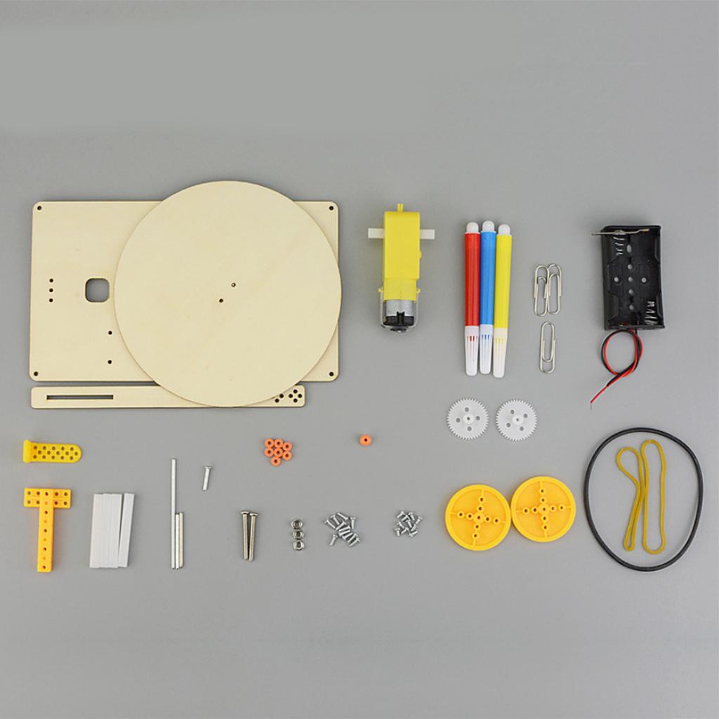 DIY Electric Plotter Drawing Robot, Kids Student Science Educational Toy
