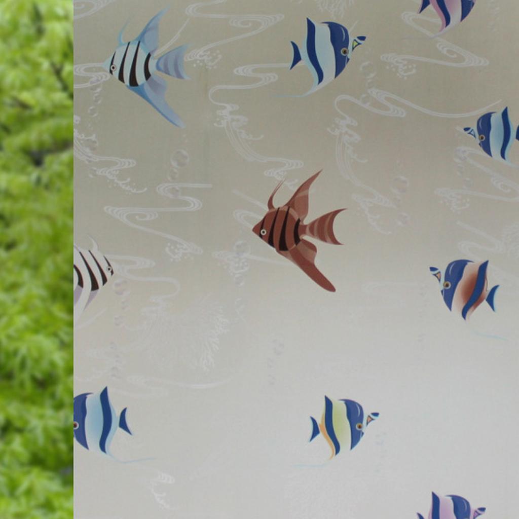 Self Adhesive 45X200cm Frosted Window Film For UV Rejection Style 21