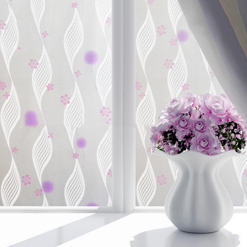 Self Adhesive Frosted Window Film For UV Rejection Heat Control Style 15